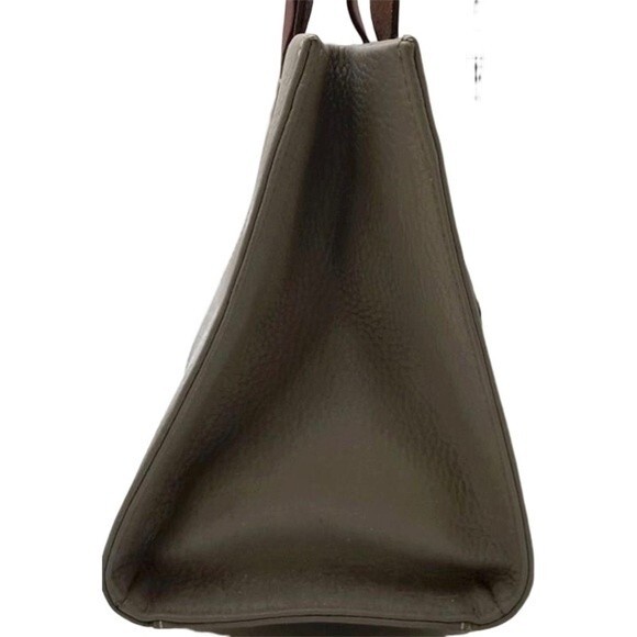 Dooney & Bourke Gray Pebbled Leather Shoulder Bag Tote Purse - Picture 3 of 5